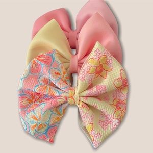3 hair bow set